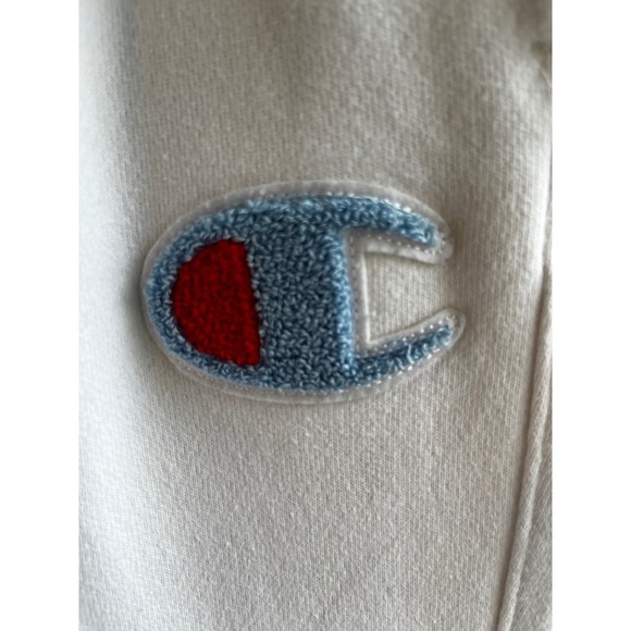 Vintage Reverse Weave White Champion Sweatpants M Comfy Casual Basic Activewear - Picture 10 of 14